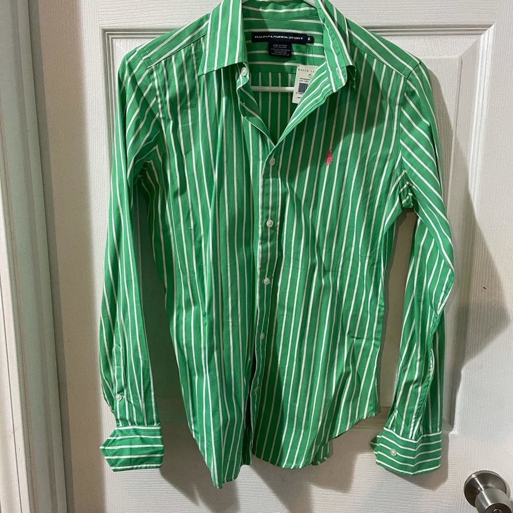 Green and white Raul lauren polo